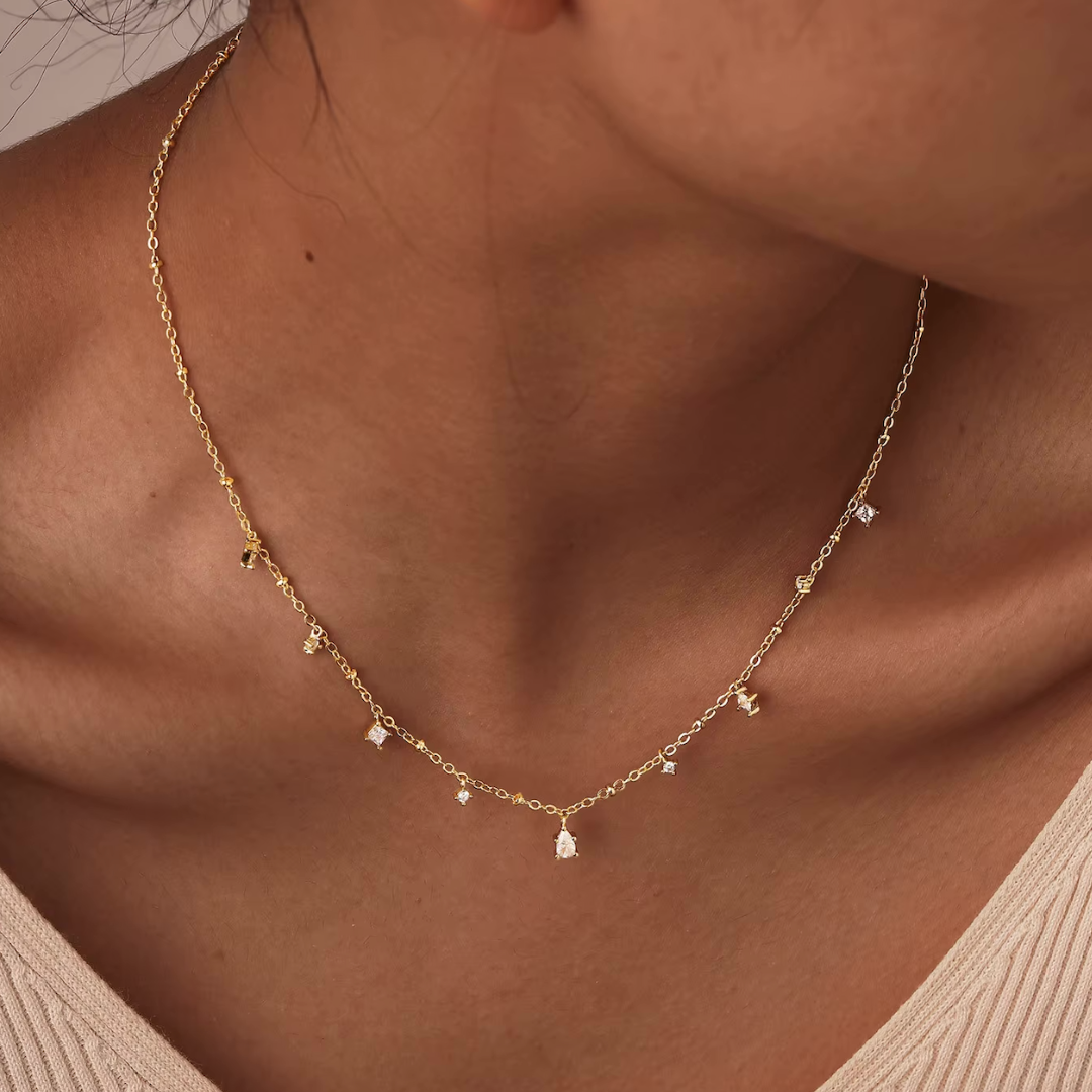 White Camille Necklace