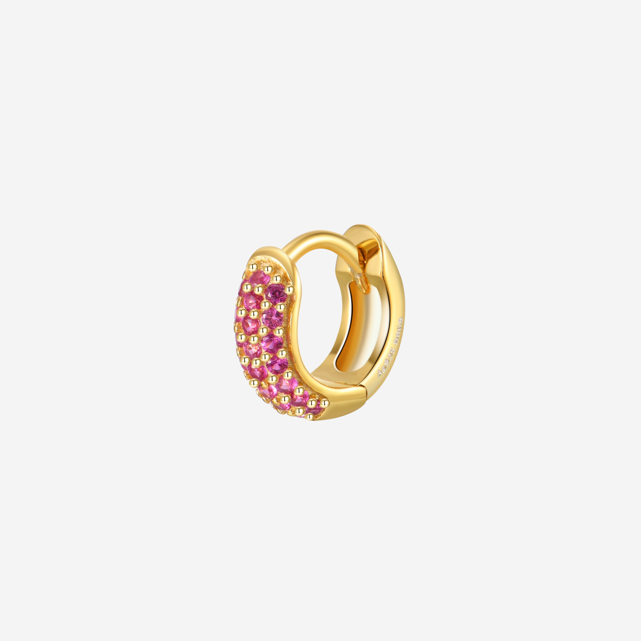 Pink Glace Hoop